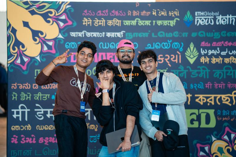Team at ETHGlobal New Delhi