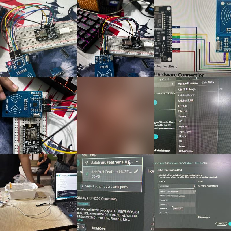 Smart shopping cart build: ESP8266, RFID and wiring
