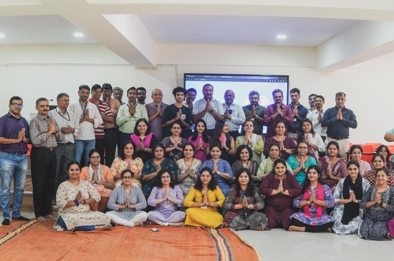Group photo after a wellness workshop